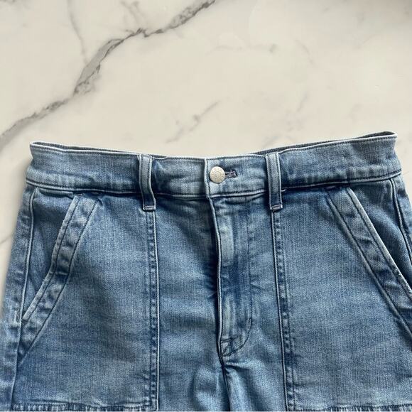 J.Crew Utility denim short blue Skyler wash Sz 27 classic coastal nautical chic - Picture 5 of 9